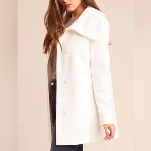 Jack By Bb Dakota Jackets & Coats White Mid Calf Lighter Weight Jacket Size L - Picture 2 of 16